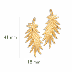 916 Gold Si Dian Jin Designer Series: Flight of Phoenix Earrings