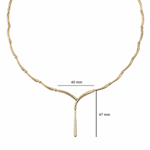 916 Gold Si Dian Jin Designer Series: Hearts Aligned, Minds United Necklace