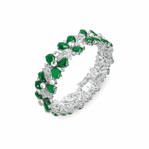"Glory" Jadeite Diamond Bracelet