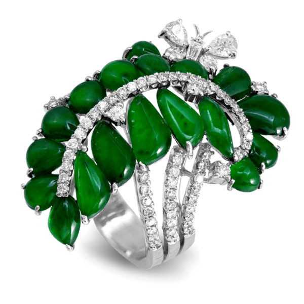 Jadeite Diamond Ring