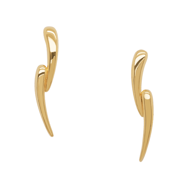 916 Gold Si Dian Jin Designer Series: Joie de Vivre Studded Earrings I