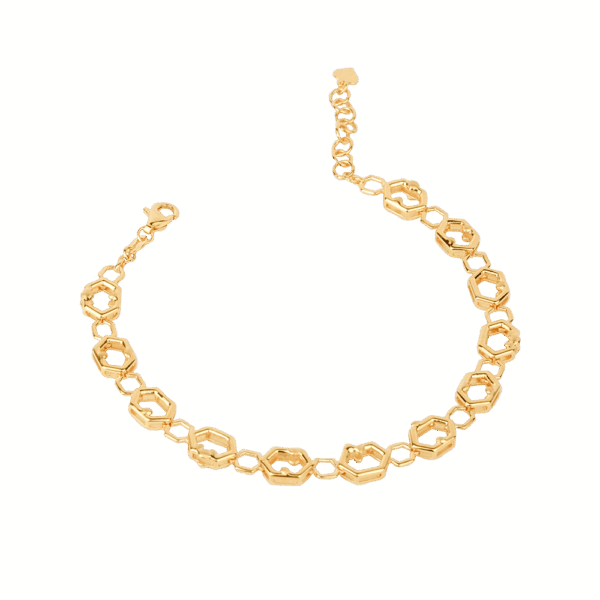 916 Gold Si Dian Jin Designer Series: Le Chéri (Honey) Bracelet