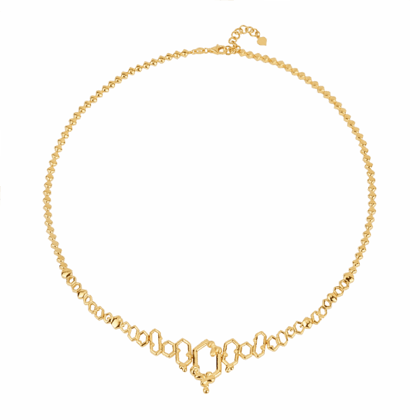 916 Gold Si Dian Jin Designer Series: Le Chéri (Honey) Necklace