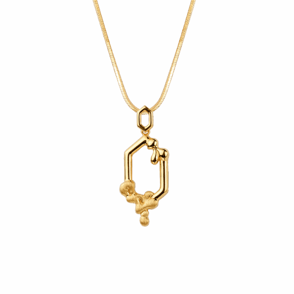 916 Gold Si Dian Jin Designer Series: Le Chéri (Honey) Pendant